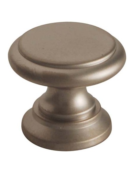 POMOLO OTTONE TORNITO TESTA PIANA CROMO SATINATO MM 20X17