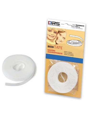 NASTRO AGGRAPPA ZANZARIERA CLARISSA TAPE SELF IRS ADESIVO BIANCO ML 5 X RETE FIBRA