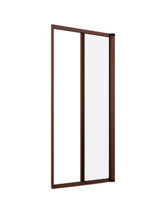 ZANZARIERA KIT PORTA EFFE MARRONE RAL 8017 FIBRA VETRO/PVC CM 150 H.CM 250