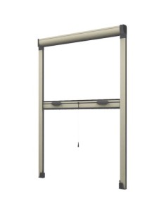 ZANZARIERA KIT FINESTRA EFFE AVORIO RAL 1013 FIBRA VETRO/PVC CM 100 H.CM 170