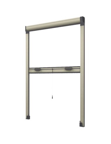 ZANZARIERA KIT FINESTRA EFFE AVORIO RAL 1013 FIBRA VETRO/PVC CM 120 H.CM 170