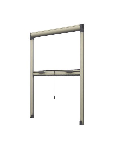 ZANZARIERA KIT FINESTRA EFFE AVORIO RAL 1013 FIBRA VETRO/PVC CM 140 H.CM 170