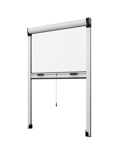 ZANZARIERA KIT FINESTRA EFFE BIANCO RAL 9010 FIBRA VETRO/PVC CM 140 H.CM 170