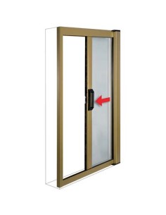 ZANZARIERA KIT PORTA SOTTILE IRS MARRONE RAL 8017 FIBRA VETRO/PVC CM 140 H.CM 240