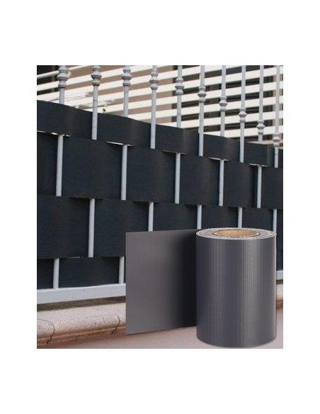 FASCIA COPRENTE RINGHIERE EFFE PVC ANTRACITE H.CM 19 MT 35 + 20 CLIPS