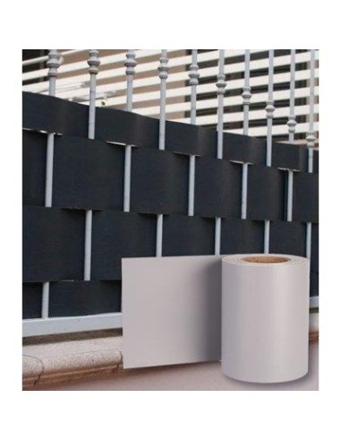 FASCIA COPRENTE RINGHIERE EFFE PVC GRIGIO CHIARO H.CM 19 MT 35 + 20 CLIPS