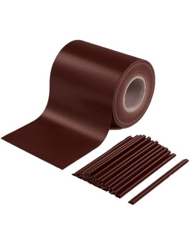 FASCIA COPRENTE RINGHIERE EFFE PVC MARRONE H.CM 19 MT 35 + 20 CLIPS
