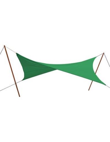 VELA OMBREGGIANTE QUADRA STARS PE VERDE GR/MQ 180 MT 3,6X3,6 + POLIECO