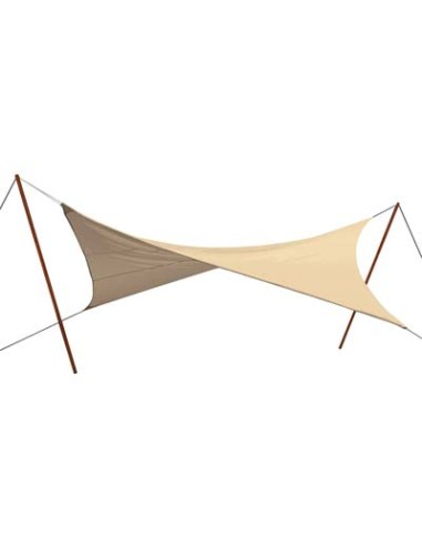 VELA OMBREGGIANTE QUADRA STARS PE ECRU GR/MQ 180 MT 5.0X5.0 + POLIECO