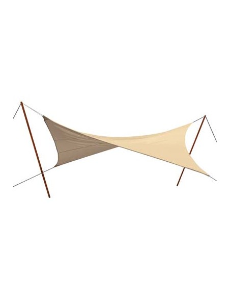 VELA OMBREGGIANTE QUADRA STARS PE ECRU GR/MQ 180 MT 5.0X5.0 + POLIECO