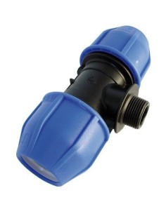 TEE A COMPRESSIONE FILETTO MASCHIO PN16 MM 32X1"M