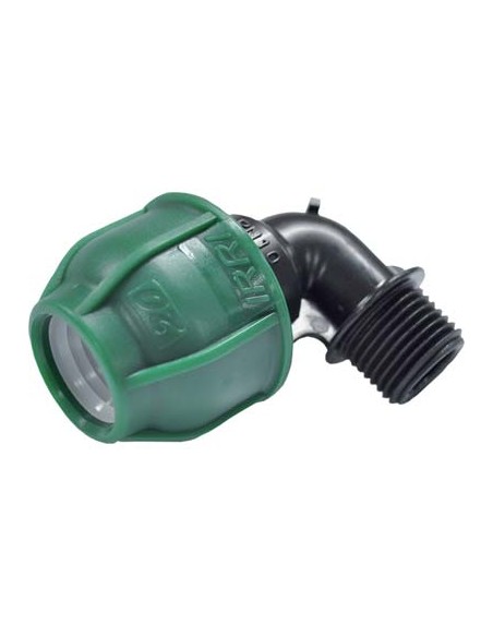 GOMITO A COMPRESSIONE FILETTO MASCHIO PN10 MM 20X1/2M