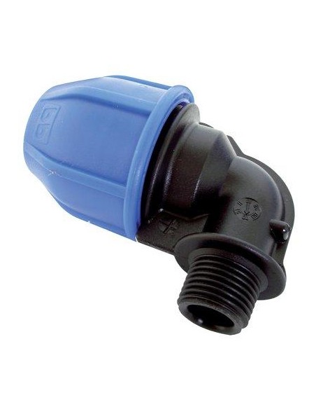 GOMITO A COMPRESSIONE FILETTO MASCHIO PN16 MM 20X1/2M