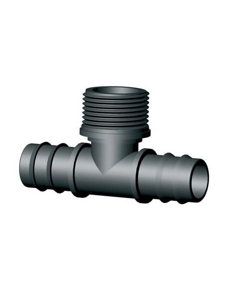 TEE PORTAGOMMA PN FILETTO MASCHIO IRRITEC MM 20X20X1/2M