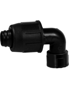 GOMITO A COMPRESSIONE FILETTO FEMMINA PN4 MM 16X1/2F