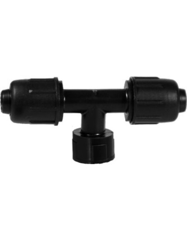 TEE A COMPRESSIONE FILETTO FEMMINA PN4 MM 16X1/2F