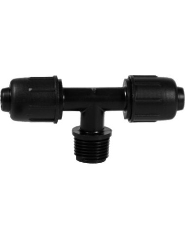 TEE A COMPRESSIONE FILETTO MASCHIO PN4 MM 16X1/2M