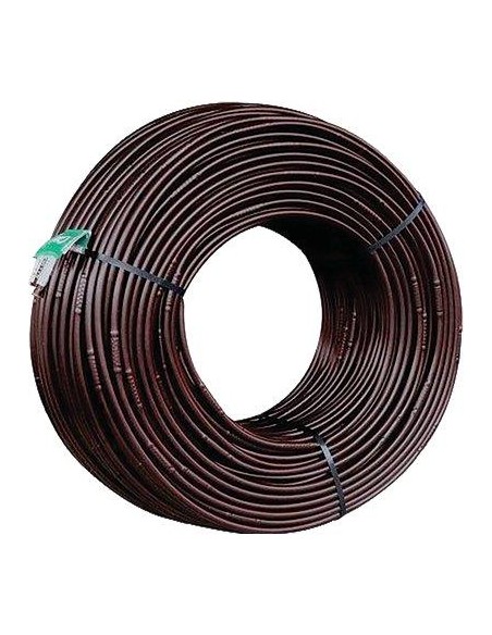 TUBO GOCCIOLANTE FORI 3 PN MARRONE LT/H 2 MM 16 PASSO CM 30 MT   25 CA