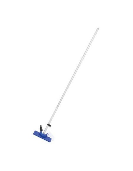 KIT PULIZIA PISCINA POOL 58195 BESTWAY SCOPA+RETINO+MANICO+TERMOMETRO+TEST+TOPPE