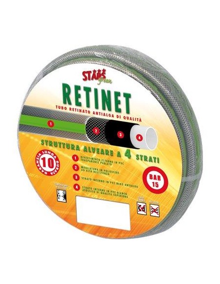 TUBO IRRIGAZIONE RETINATO RETINET STARS MM 25 1" MT 25
