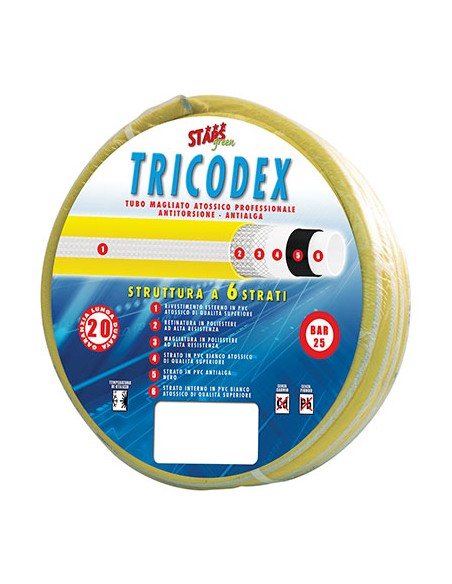 TUBO IRRIGAZIONE MAGLIATO TRICODEX STARS MM 12 1/2 MT 25