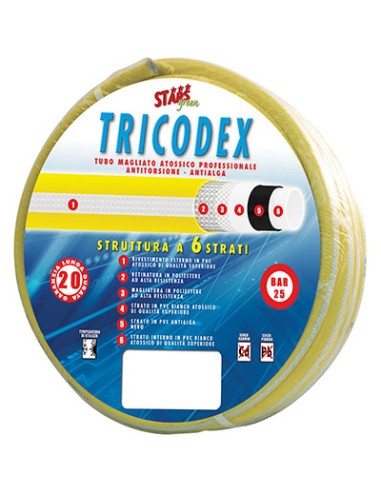 TUBO IRRIGAZIONE MAGLIATO TRICODEX STARS MM 15 5/8 MT 15