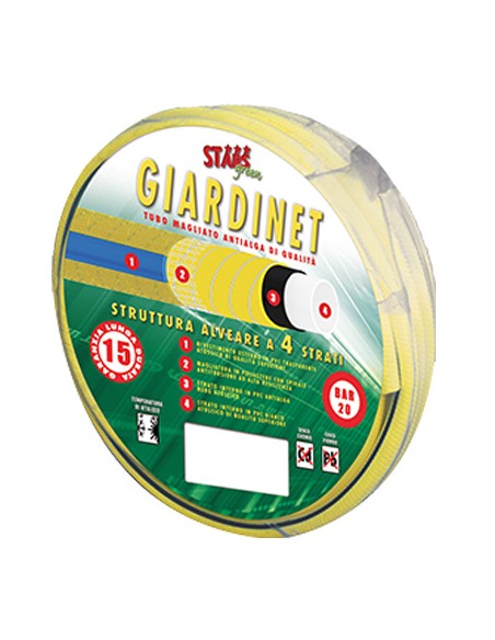 TUBO IRRIGAZIONE MAGLIATO GIARDINET STARS MM 15 5/8 MT 50