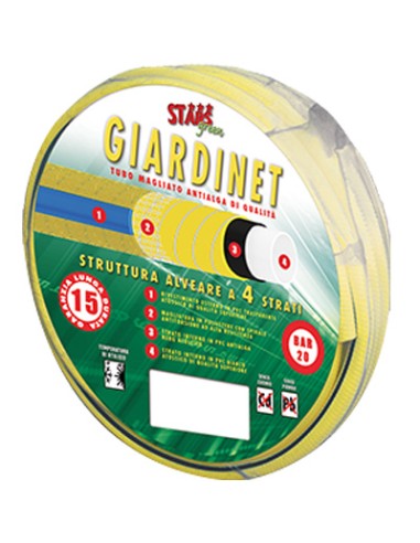 TUBO IRRIGAZIONE MAGLIATO GIARDINET STARS MM 19 3/4 MT 15