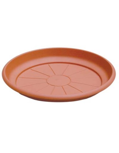 SOTTOVASO TONDO ERICA ICS PP TERRACOTTA X VASO CM 30