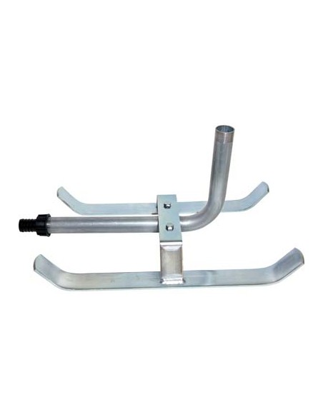 BASE A SLITTA IRRIGATORE MAXI ACCIAIO ZINCATO 1"M+PORTAGOMMA