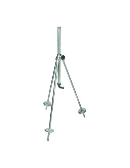 BASE TRIPODE X IRRIGATORE ACCIAIO ZINCATO 3/4M+PORTAGOMMA H.CM 80