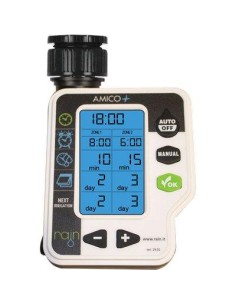 CENTRALINA IRRIGAZIONE AMICO +2 RAIN INNESTO RAPIDO 3/4F 2XSTILO AA VOLT 1,5
