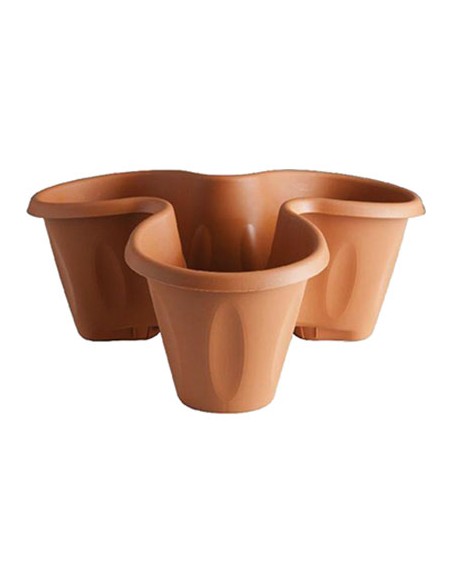 VASO TRIFOGLIO BAMA PP TERRACOTTA D.CM 40 H.CM 16