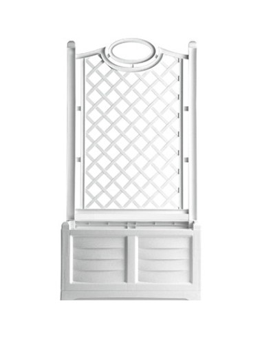 FIORIERA + GRIGLIATO SEPARE BAMA PP BIANCO CM 80X42,5 H.CM 150
