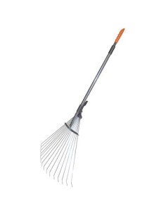 SCOPA GIARDINO A VENTAGLIO VELOX TELESCOPICA STARS MANICO ALLUMINIO H.CM 75/155