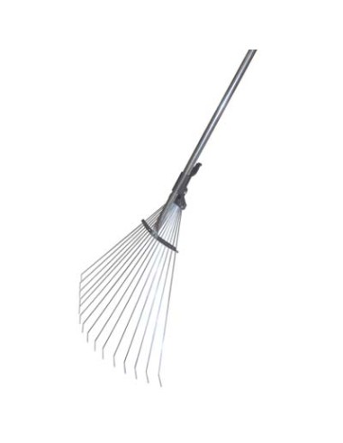 SCOPA GIARDINO A VENTAGLIO VELOX STARS ACCIAIO ZINC H.CM 151