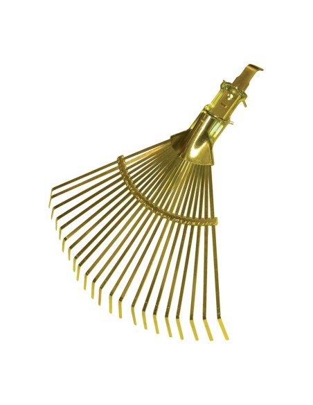 SCOPA GIARDINO A VENTAGLIO A MORSETTO ATENA STARS ACCIAIO ZINC CM 29/48X41,5 O.MM 26