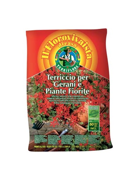 TERRICCIO GERANI E PIANTE FIORITE TERRIFLORA LT 20 (168)