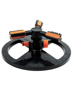 IRRIGATORE 3 BRACCI SU BASE STARS PLASTICA CIRCOLARE INNESTO RAPIDO PASSANTE