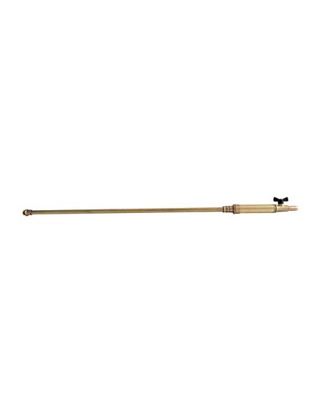 LANCIA + RUBINETTO A FARFALLA X POMPA STARS RAME/OTTONE MM  8 CM 50