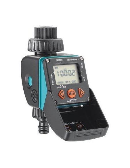CENTRALINA IRRIGAZIONE AQUAUNO VIDEO-2 CLABER INNESTO RAPIDO 3/4F 1XTRANSISTOR VOLT 9 SELF 8428