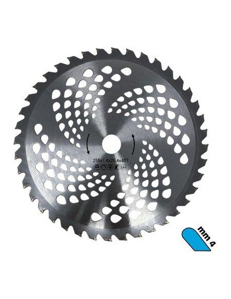 DISCO X DECESPUGLIATORE AL TUNGSTENO STARS ACCIAIO DENTI 40 D.MM 255 S.MM 2,0 WIDIA MM 4