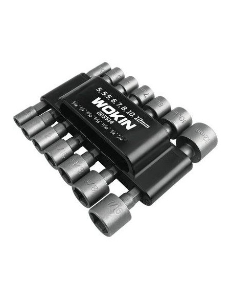 INSERTI A BUSSOLA ESAGONALI AVVITAT 223514 WOKIN ATTACCO 1/4F MM 38 CF.PZ 14