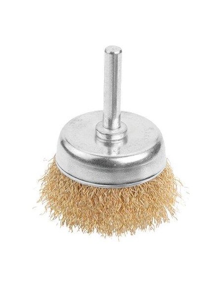 SPAZZOLA ACCIAIO A TAZZA + GAMBO 771103 WOKIN MM 25 G.MM 0,3