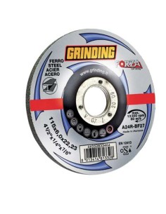 DISCO ABRASIVO SBAVO FERRO DEPRESSO FORZA MM 115X22,2 H.MM 6,0