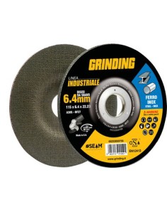 DISCO ABRASIVO SBAVO FERRO DEPRESSO INDUSTRIAL MM 115X22,2 H.MM 6,4