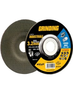DISCO ABRASIVO TAGLIO FERRO DEPRESSO INDUSTRIAL MM 115X22,2 H.MM 3,2