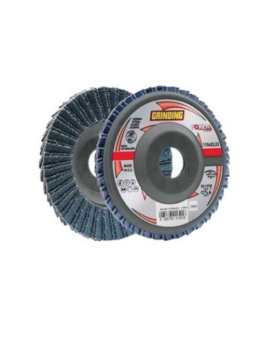 DISCO A LAMELLE RADIALI ZIRCONIO FORZA NEW MM 115X22,2 GRANA  80