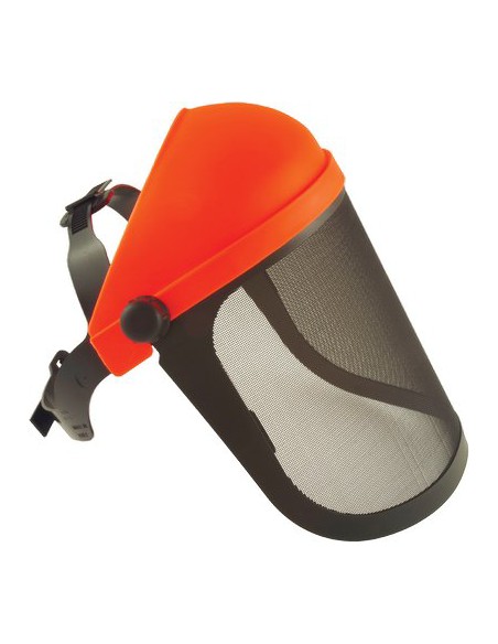 VISIERA RETE METALLO FAST PRO H.CM 30 + REGGICAPO + COPRIFRONTE