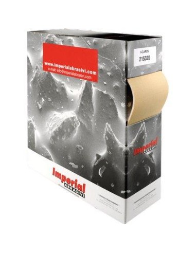 CARTA ABRASIVA PRETAGLIATA I-CARS/S IMPERIAL LATTICE/OSSIDO ALLUM MM 115X140 GRANA 220 MT 25